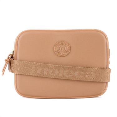 Imagem de Bolsa Moleca Retangular Transversal Marrom Caramelo - Feminino, Único,
