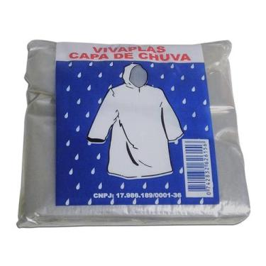 Imagem de Kit 20 Capa de Chuva Transparente Descartável - GFIX