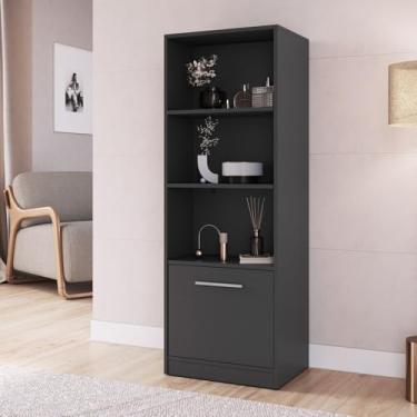 Imagem de Art in Móveis Estante com Compartimento Oculto Lock 1 Prateleira Moderno Grafite