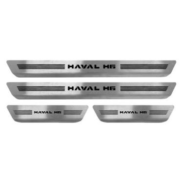 Imagem de Kit Soleira Curvada Em Aço Inox GMW Haval H6 todos os anos - GPI Autom