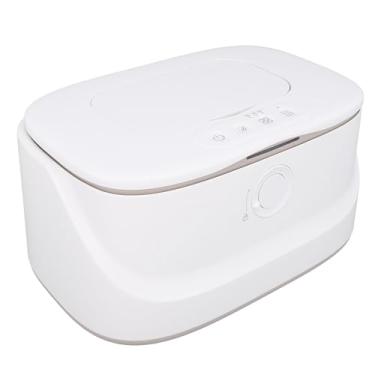 Imagem de Aquecedor Portátil de Lenços Umedecidos para Bebês, Dispensador de Aquecedores de Lenços Umedecidos para Bebês de Grande Capacidade Com Luz Noturna (Branco)