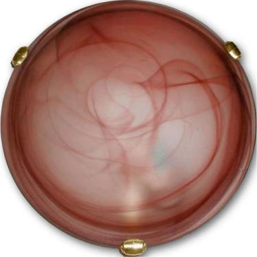 Imagem de Plafon Murano Vidro 30cm 2 lampadas E-27 Max 60w Cor Cafe com Garra Do