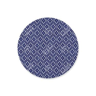Imagem de Capa para Sousplat em Tecido Jacquard Estampado Arabesco Cinza