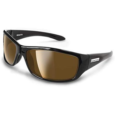 Imagem de Newport Polarized Óculos de sol bifocais Regatta armação preta com lentes polarizadas âmbar (marrom)., Preto, One Size