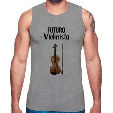 Imagem de Regata Futuro Violinista - Foca na Moda, Cinza, GGG