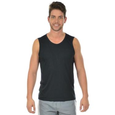 Imagem de Regata machão malha fria fenomenal(sem elasticidade), Preto, G