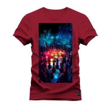 Imagem de Camiseta Plus Size Algodão 30.1 Premium Estampada Xadrez - Nexstar, G3