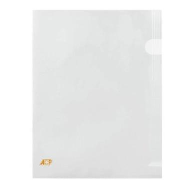 Imagem de Kit Pasta em L Ofício Acp Protetor Documentos, Cristal, 50 Unidades