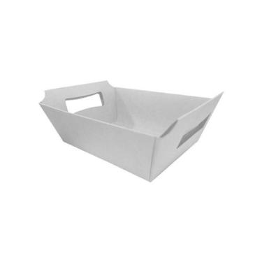 Imagem de Cesta de Papel P 9,5x14x5cm - Branco - 10 Unidades - ASSK -