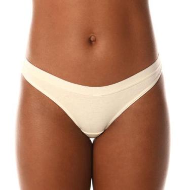 Imagem de Calcinha Básica DeMillus 53431 Algodão, G, Pérola
