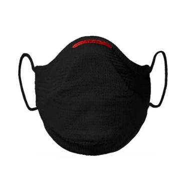 Imagem de Kit Máscara Fiber Air Sport + 30 Filtros Proteção + Suporte, Preto, G