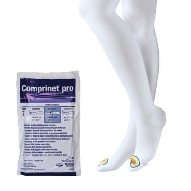 Imagem de Meia antitrombo comprinet pro meia-coxa longa m, Branco, M