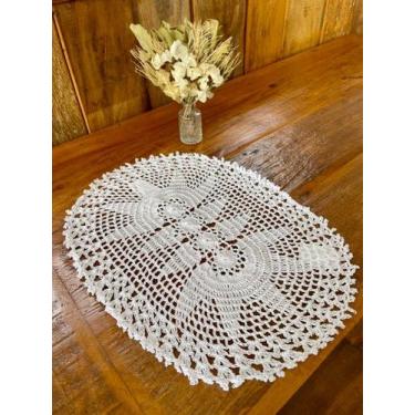 Imagem de Bandeja Oval 50x37cm Ls Cor Lisa Artesanal - Maria Croche Veronez, Bra