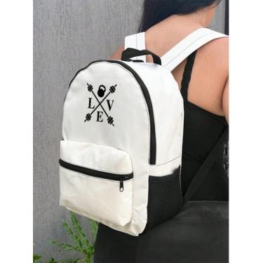 Imagem de Mochila Small LOVE ACADEMIA Bolsa Escolar Trabalho Viagem Mala Faculda