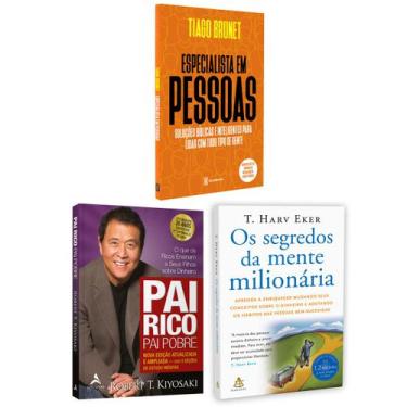 Imagem de Kit 3livros, Pai Rico, Pai Pobre + Especialista Em Pessoas + Os Segred