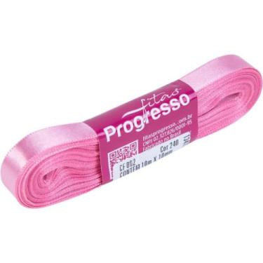Imagem de Fita de Cetim 10MM 10M Rosa Escuro 240 - Fitas Progresso