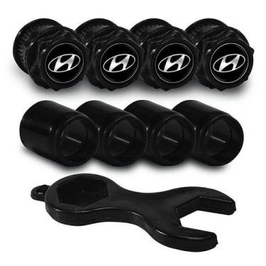 Imagem de Bicos Capa de Válvula Preto Pneu Hyundai Azera HB20 Creta i30 Tucson -