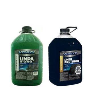 Imagem de Kit Limpa Estofados Lavagem A Seco + Pneu Pretinho Brilho - Vonixx