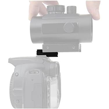 Imagem de Astromania Placa para a sapata flash de câmeras DSLR – Monte a mira reflexa de ponto vermelho e verde 1X40RD em câmeras DSLR