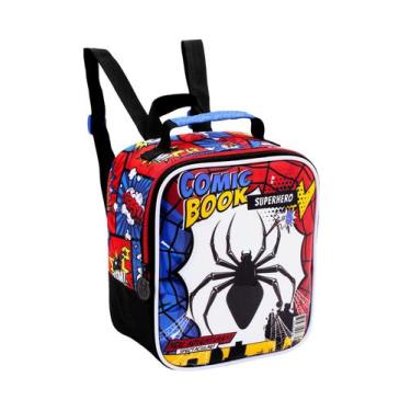 Imagem de Lancheira Térmica Escolar SPIDER COMIC BOOK - denlex