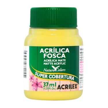 Imagem de Tinta acrilica fosca 37ml acrilex escolha a cor, 504 - AMARELO LIMãO