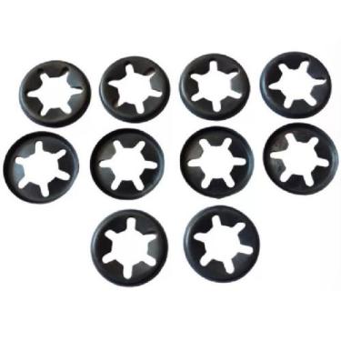 Imagem de 10 Presilha De Eixo 10mm Trava Disco De Fixação M10 - achei presilhas