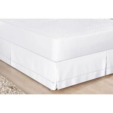 Imagem de Saia para Cama Box Casal Padrão Percale 200 fios - Feira do Bordado On