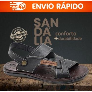 Imagem de Sandália Chinelo Masculina Danper Confortável Solado Borracha Motoquei