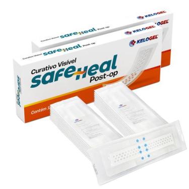 Imagem de CURATIVO VISÍVEL SAFE HEAL POST-OP 10x30 (5x25) 20UN KELOGEL, 10X30CM
