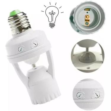 Imagem de Sensor de Presença Soquete  com Fotocélula para Lâmpada LED e Detecção