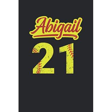 Imagem de Abigail 21: Softball Dotgrid Notebook for Catcher/Pitcher Girls Training Journal at Sports, High School, College, University