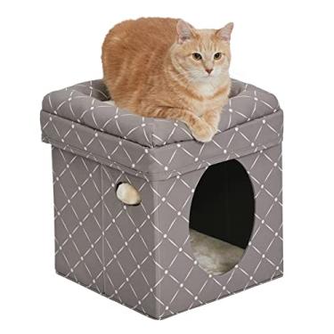 Imagem de MidWest Curious Cat Cube, Casa de Gato/Condomínio de GatosMidWest Homes for Pets Small 277420