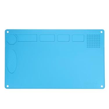 Imagem de HARFINGTON Tapete de solda 48 cm x 36 cm grande tapete de reparo de solda de silicone resistente ao calor tapete de trabalho eletrônico para pistola de solda BGA bancada de trabalho de ferro celular