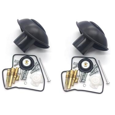 Imagem de 2 conjuntos para HONDA STEED 600 SHADOW VLX600 VLX 600 VT600 C Kit de reparo de carburador conjunto de peças de reconstrução de junta de válvula de diafragma