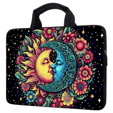 Imagem de GHJTFC 15 15,4 15,4 15,6 polegadas bolsa de transporte capa protetora de neoprene capa para tablet notebook pasta bolsa com alça para mulheres e homens