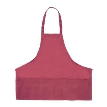 Imagem de Avental de babador aprovado pelo chef de 63,5 cm | Blusa profissional de meio comprimento com (2) bolsos frontais para padaria de funcionários de cozinha de restaurante | Gravatas ajustáveis, unissex,