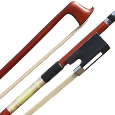 Imagem de ARCRAW Arco de violino tamanho completo 4/4 Brasil IPE madeira modelo francês clássico arco redondo para violinistas violinistas professor estudante profissional