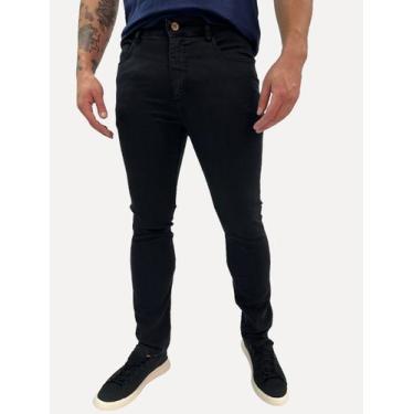 Imagem de Calça Aramis Jeans Masculina Regular Black Grey Tag Stone Preta