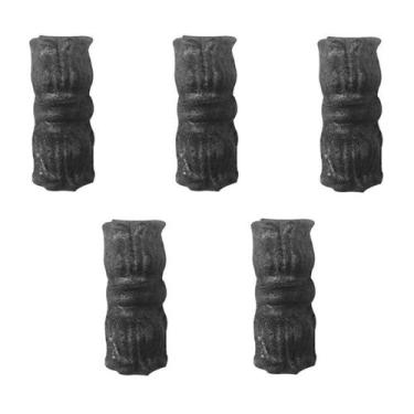 Imagem de Kit 5 Anueto Em Ferro Fundido Decoração Grade Portão N03 8Cm - Fundiçã