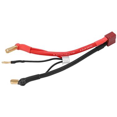 Imagem de Cabo do Conector do Carro RC, Cabo Macho de Plugue de Banana 90 ° Com Cabeça de 2 Mm, Desempenho Estável, Material Durável, Simples de Usar, para Bateria de Lítio 2s 7,4V,