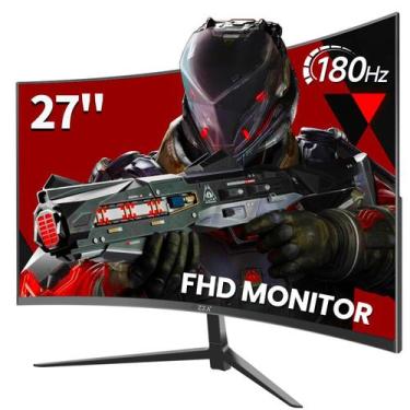 Imagem de Monitor Gamer ZZA 27" Curvo - Painel IPS 180Hz FHD 1080p