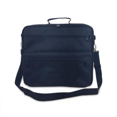 Imagem de Bolsa Pasta Maleta Masculino Paramentos Maçônico Maçonaria Preto - Lug