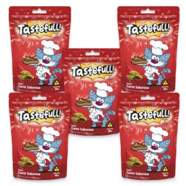 Imagem de Hana Tastefull Para Gatos Kit 5 Un Carne Saborosa 40g