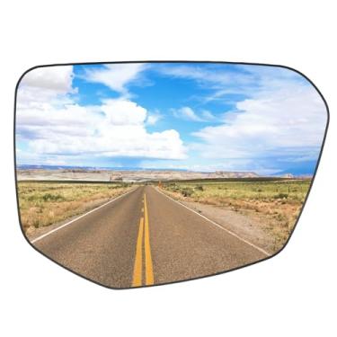 Imagem de Zreneyfex 76253TEAT01 Retrovisor do carro lado direito do passageiro elétrico vidro do espelho aquecido, substituição para Honda Civic 2016-2021 Envix 2018-2022, substitui 76203-TEX-G01