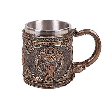 Imagem de Caneca de café para estatueta de resina colecionável da PT Ganesha com interior de aço inoxidável removível