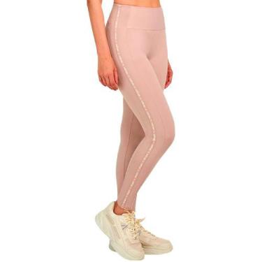 Imagem de Legging Alto Giro Elástico Personalizado Feminina, Bege, G