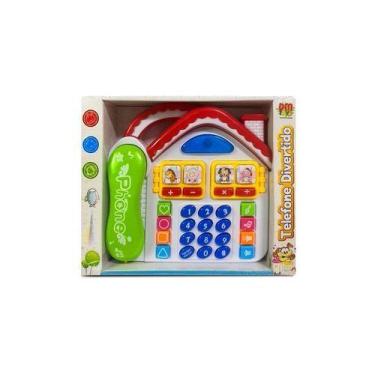 Imagem de Telefone Divertido Casa Luz Som e Música Brinquedo Dm Toys