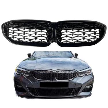 Imagem de Grade Bmw Diamante G20 G28 Black Piano 320 330 340 M colmeia - Veon