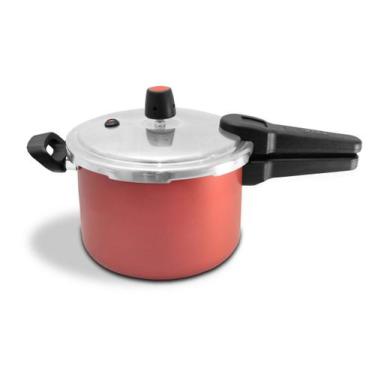 Imagem de Panela Pressão Fechamento Externo Antiaderente Cereja 4,5l - ARNIX