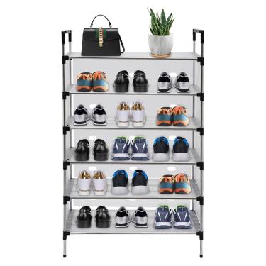 Imagem de Sapateira Rack 6 Andares Organizaçao Tenis Calçado Sandalia Hall de Entrada Prateleiras